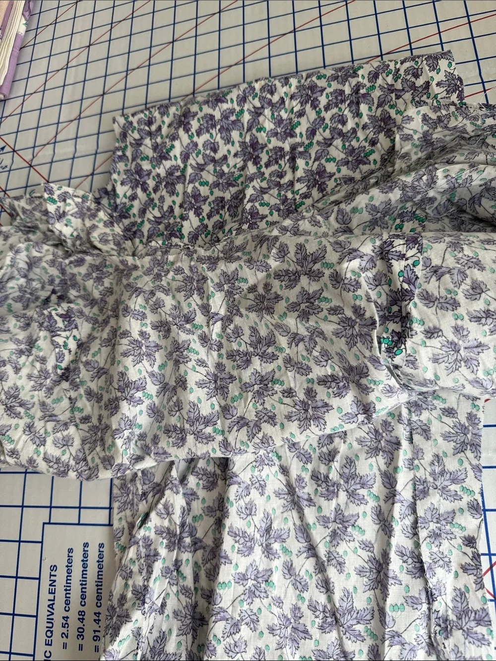 Vintage Purple Cutter Textile Lot 1940s Dress Pillowcases Corduroy Rick Rack